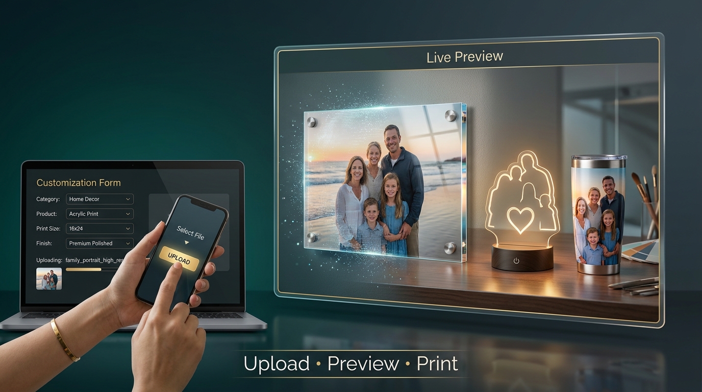 Designing a custom photo gift