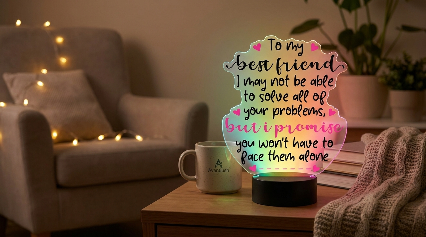 Best Friend Personalized LED Acrylic Lamp Canada – Custom Friendship Gift — photo 6 of 9