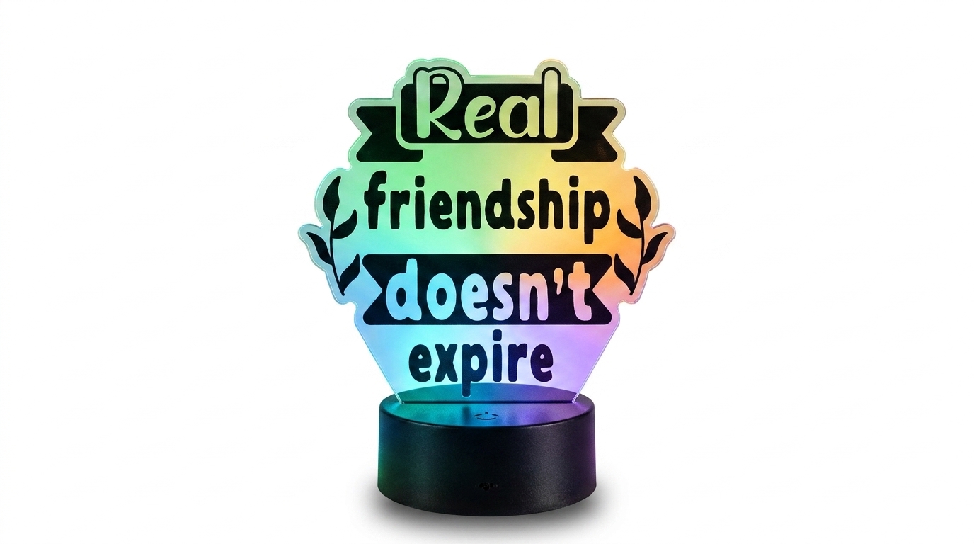 Real Friendship LED Acrylic Lamp Canada – Personalized Best Friend Gift — photo 4 of 4