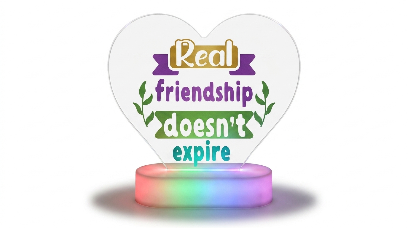Real Friendship LED Acrylic Lamp Canada – Personalized Best Friend Gift — photo 2 of 4