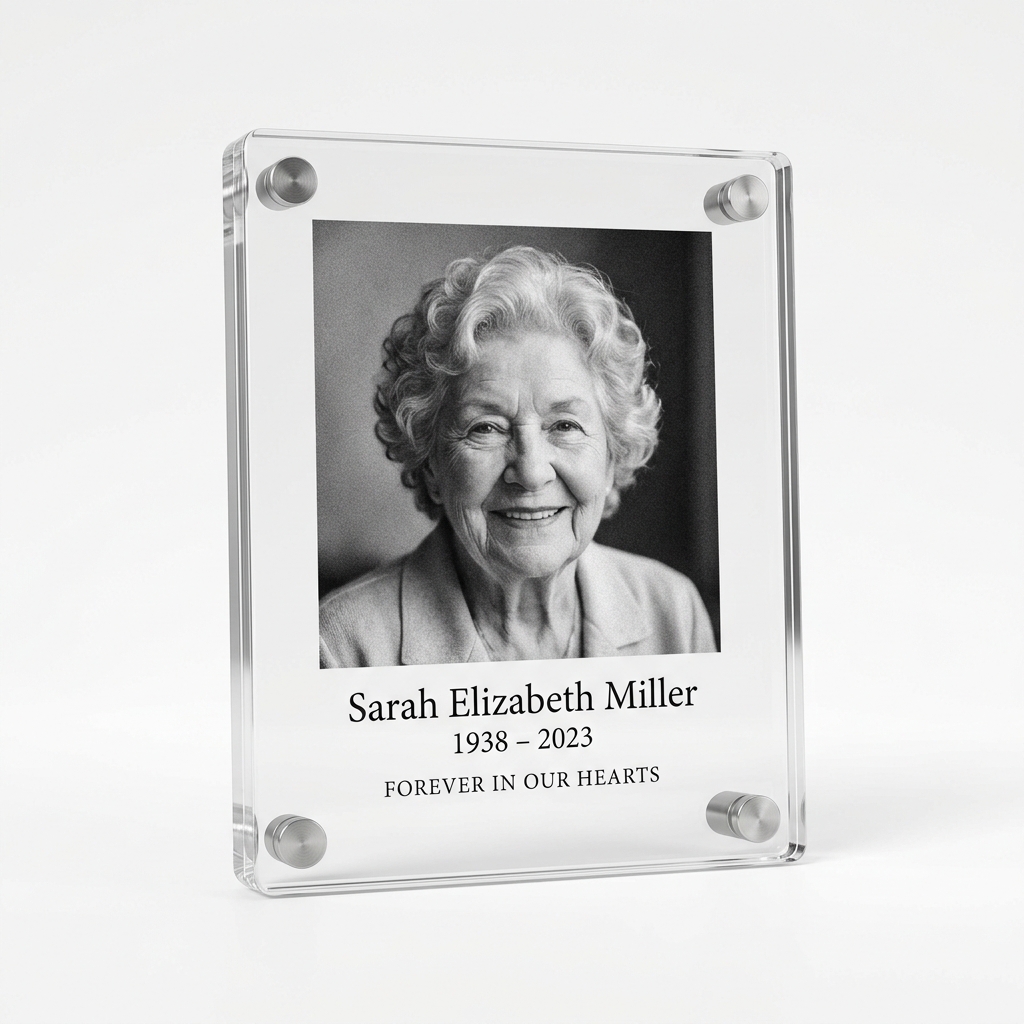 Memorial Acrylic Photo Frame — photo 2 of 4